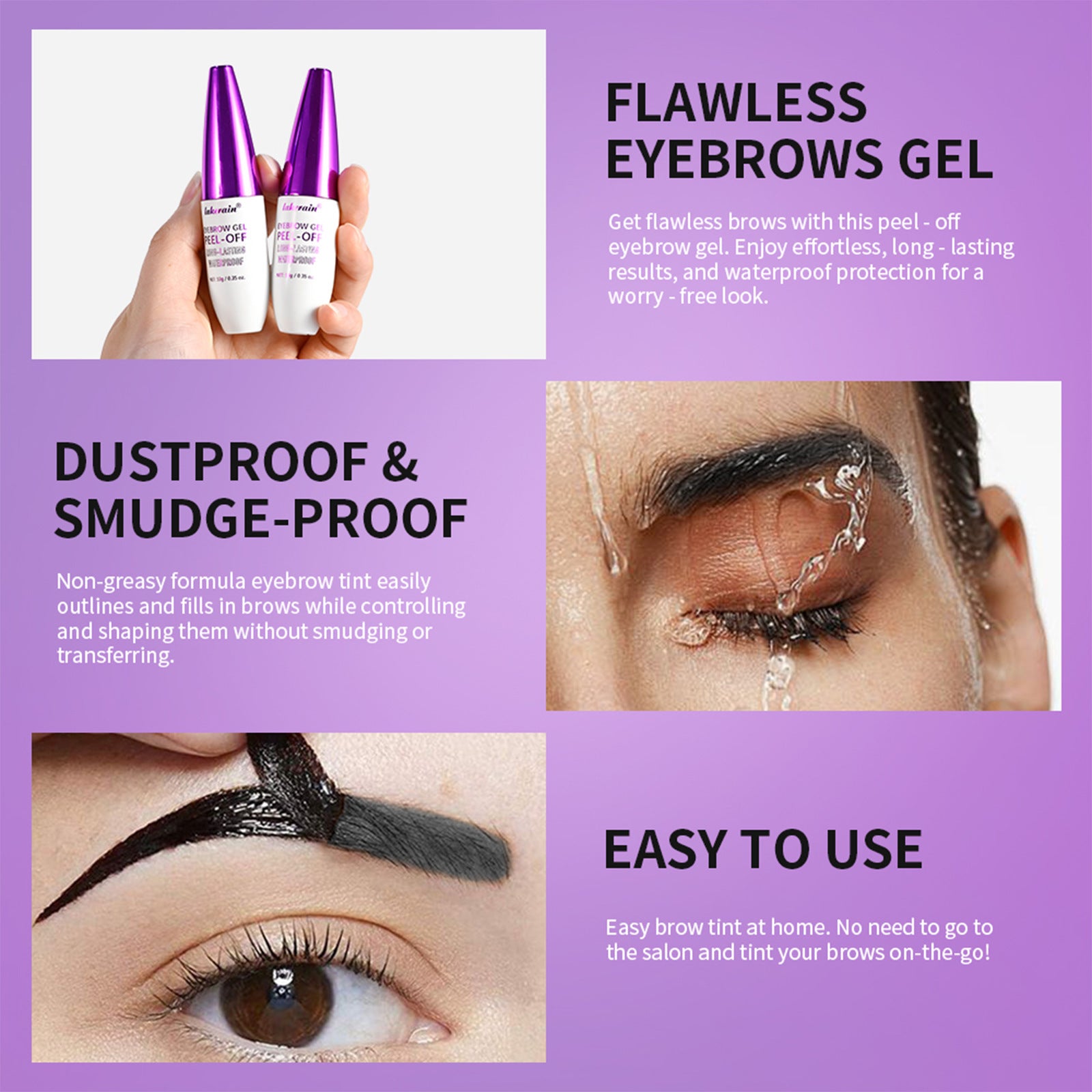 Waterproof And Sweat-proof Easy To Color Tear And Pull Eyebrow Cream